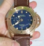 New Copy Panerai Luminor Submersible Blue Dial watch Bronzo Panerai PAM00671